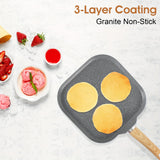 Mix Patio 17 Pieces Induction Cookware Set, Green Granite Pots And Pans Set, Nonstick Cooking Pans Set (Blue-grey)