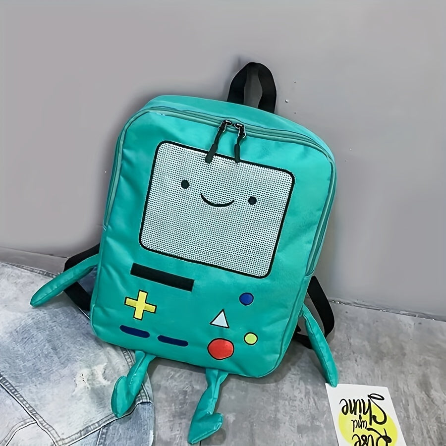 Cartoon Game Console Backpack, Funny Three-dimensional School Bag, Kawaii Nylon Travel Bookbag