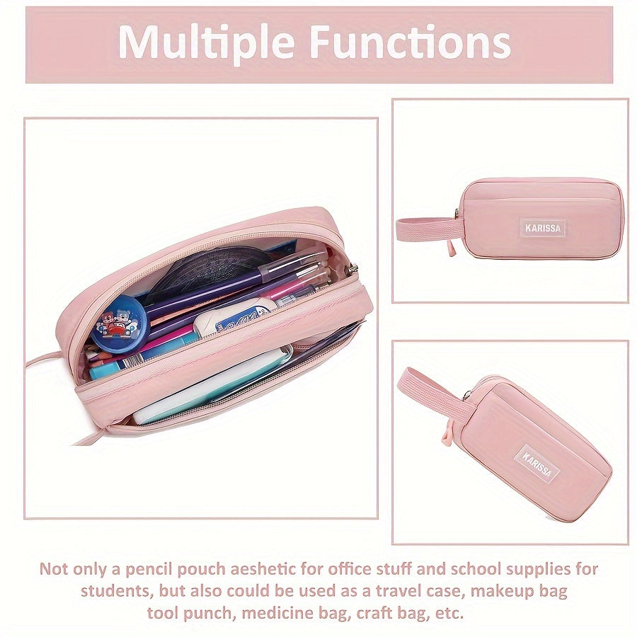 Aesthetic Backpack Set With Pencil Case, 15.6 Inch Laptop School Bag, Cute College Large Bookbag, Anti Theft Travel Daypack