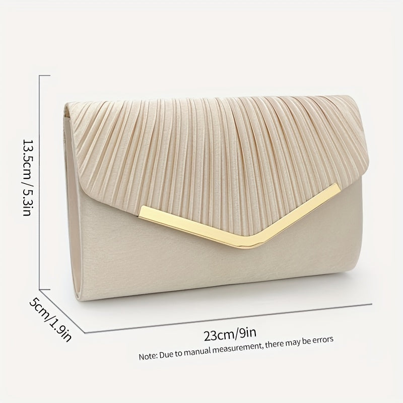 Glamorous Envelope Clutch Bag - Stylish Womens Evening Purse for Formal Events - Perfect for Weddings, Parties, Proms & Cocktails