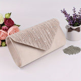 Glamorous Rhinestone Clutch Bag - Sparkling Evening Purse with Chic Detachable Chain Strap - Perfect for Parties, Carnivals, and Music Festivals