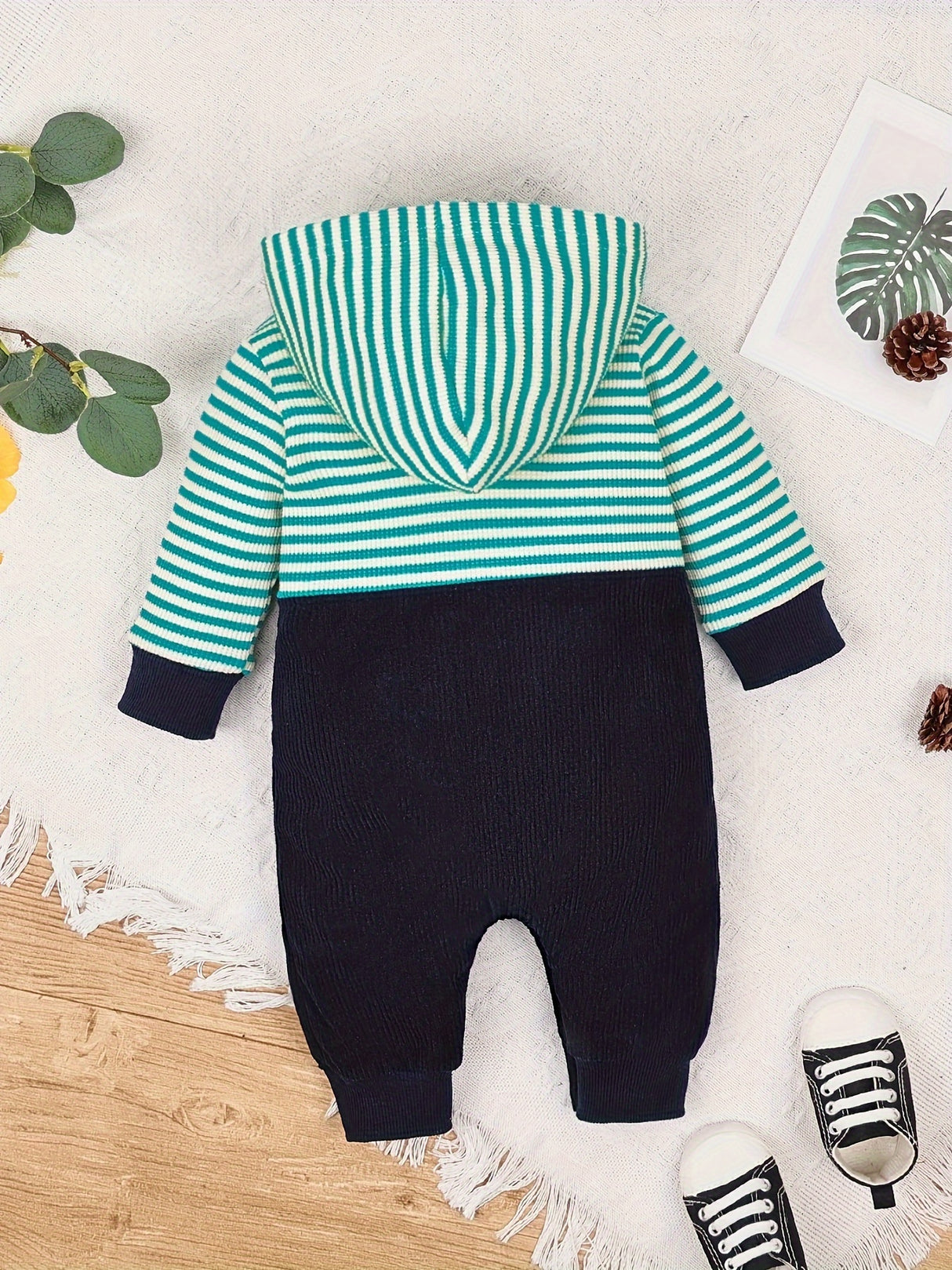 Baby Boy Clothes Newborn Outfits Infant Fall Winter Long Sleeve Cartoon Romper Bodysuit+ Pocket Pants Set 0 Months-18 Months, for Outdoor