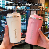 1pc Luxury Stainless Steel Insulation Coffee Mug - Keeps Drinks Hot/Cold for Hours, Reusable, Portable, High-end, Multipurpose, Ideal for Men and Women