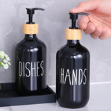 2pcs Soap Dispenser Set, Countertop Lotion Bottle, Bathroom Hand Soap Dispenser, Refillable Empty Bottle For Hand And Dish Soap, Bathroom Accessories, Home Decor