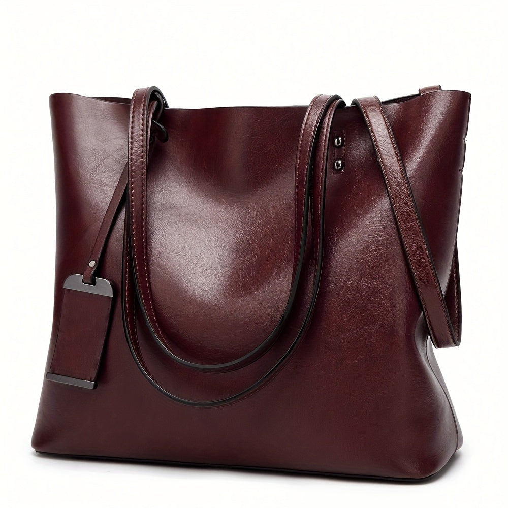 Women Handbags Tote Bag Soft Leather Retro Designer Large Capacity Multi-pocket Casual Ladies Shoulder Crossbody Bag Mother's Day Gift Adjustable Shoulder Strap Purse Cheap On Sale