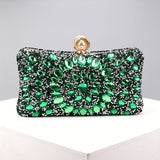 Luxury Evening Clutch Bag, Dual-Sided Multi-Color Fashion Glitter Purse, For Women, Party Wedding Banquet, Versatile Chain Shoulder Bag