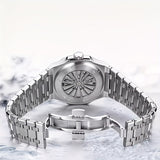 I&W CARNIVAL Men's Automatic Mechanical Watches, Waterproof Strong Luminous Full Steel Auto Date Watch