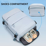 15.6 Inch Laptop Backpack for Men & Women - Lightweight High Quality Travel Backpack with Shoe Compartment, Large Capacity College School Bag, Adjustable Chest Pockets & Ergonomic Design for Business Commuting, Outdoor Advent