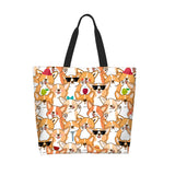 Large Capacity Tote Bag - Dog Paws Pattern Handbag Gym Bag, Travel Weekender Bag, Shopping Bag For Women Men