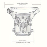 Punk Style Cool Flap Waist Bag, Chic Motorbike Bag, Phone Bag, Retro Belt Bag For Men Women