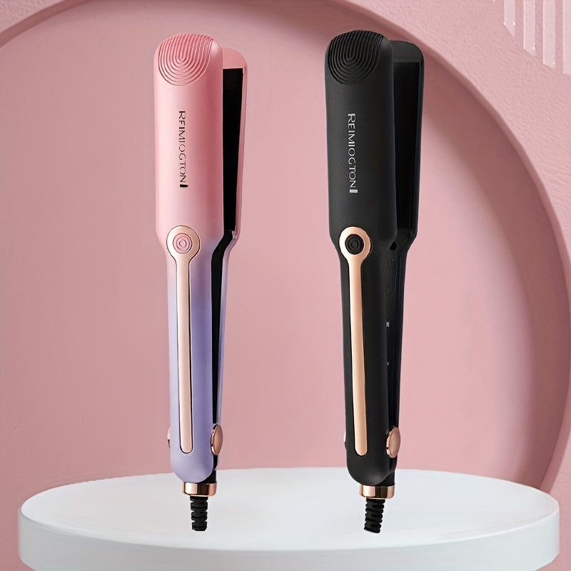 Ceramic Hair Straightener & Curler - Rollers/Straighteners with Temperature Regulating Dual-Purpose Design, Electric Clamp, and Fast Heating for Salon-Quality Styling at Home