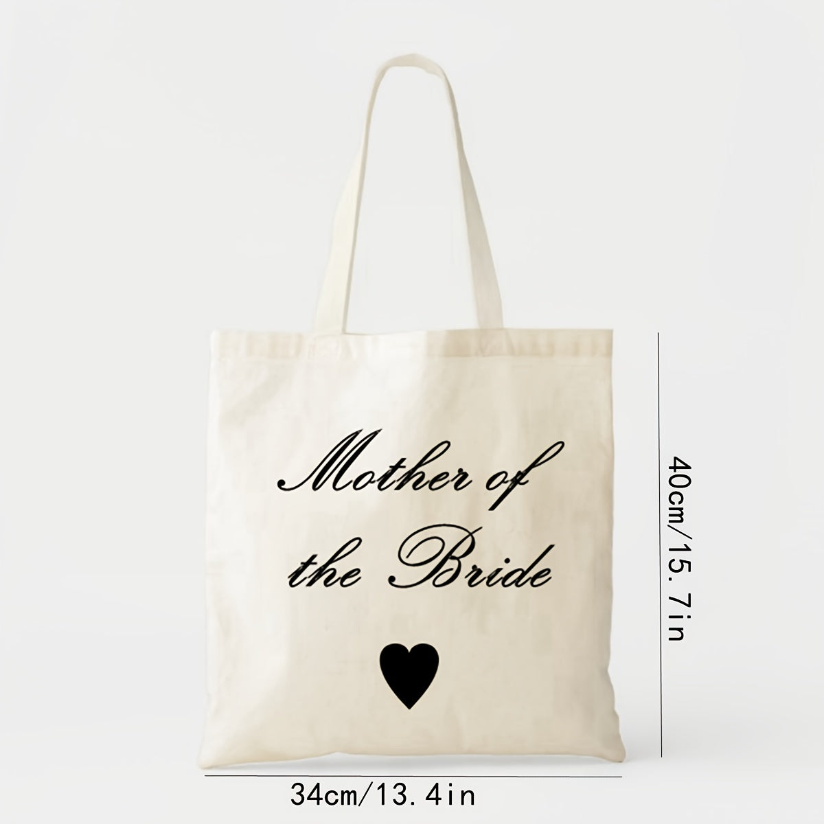 1pc, Canvas Bag For Mother Of The Bride And Groom, Mom Gifts For Mother In Law At Wedding, Engagement, Bridal Shower, Appreciation Gift From Groom Bride, Shopping Travel Work Reusable Portable Tote Bag, Party Supplies, Holida