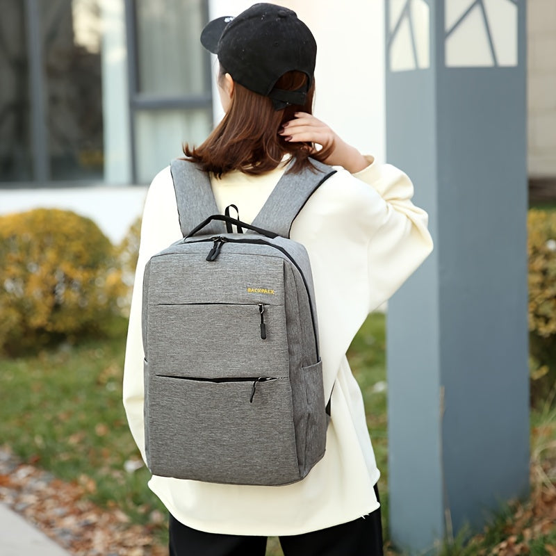 Korean Fashion Three-piece Set of Large-capacity Backpack, Simple and Trendy Backpack, Multifunctional School Bag for Men