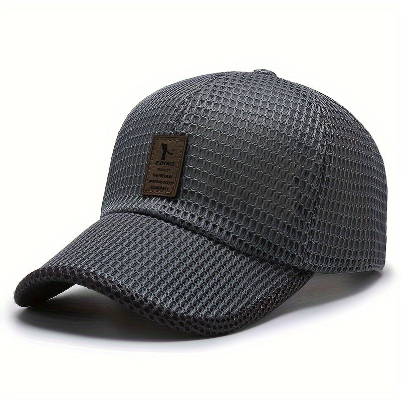 1pc Unisex Breathable Mesh Baseball Cap - Ideal for Outdoor Sports, Running, and Casual Wear