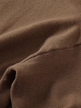 Cozy Crew Neck Sweater for Men - Soft, Lightweight, and Breathable 100% Polyester Solid Color Loose Fit Knit Pullover with Medium Stretch, Perfect for Fall and Winter Seasons