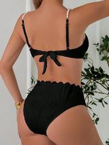 New Fashionable And Sexy Bikini Hot Spring Swimsuit For Women, European And American Beach Split Two-piece Swimsuit For Women