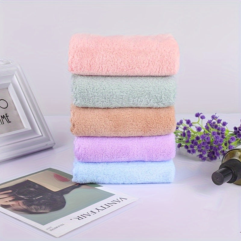 20pcs Soft & Absorbent Solid Color Washcloths - Gentle on Skin, Quick-Drying, Compact Square Towels for Home Bathroom, Bathroom Essentials, 9.8*9.8in