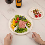 100 Packs Plastic Silverware Packets with Pepper, Salt & Napkin, White Plastic Cutlery Sets Individually Wrapped Cutlery, Disposable Heavy-Duty Utensils Sets, for Delivery, Cafeterias, Restaurants