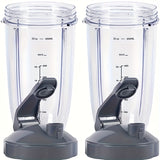 2pcs, Replacement Parts For Nutribullet Blender, Including A 32oz Cup With Flip-top Lid, Compatible With Nutribullet 600W And 900W Blenders