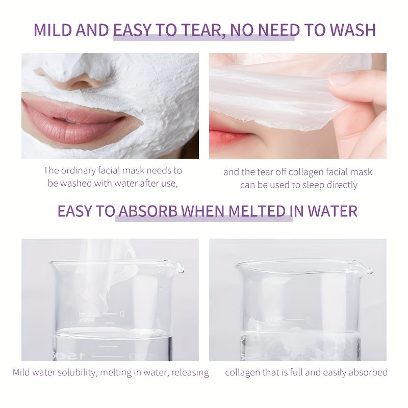 20pcs 5g COLLAGEN Deep Moisturizing Filling Mask, Replenishes Skin Moisture, Firming And Tightening Face Skin