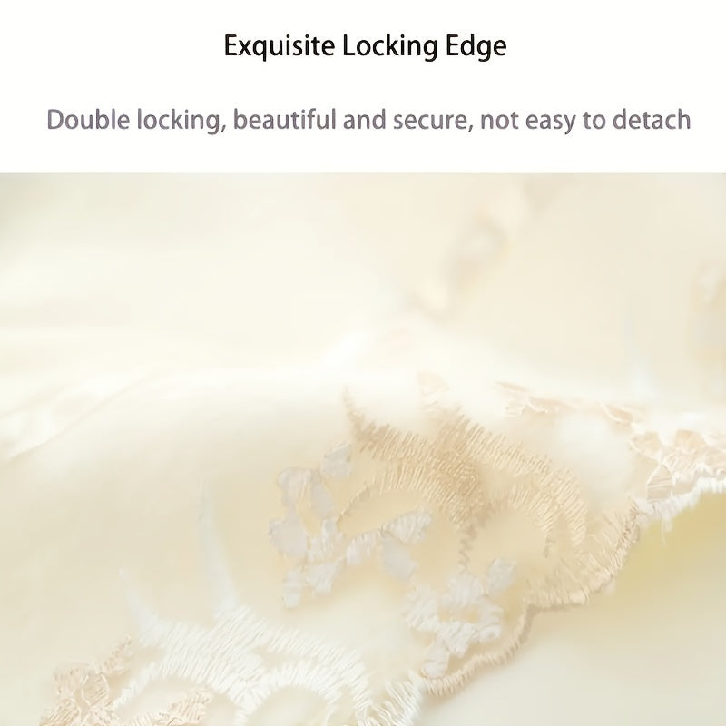 4pcs Luxury Lace Embroidered Towel Set - Ultra-Soft, Quick-Dry Microfiber, Durable & Decorative - Hotel-Grade Bath Linen for Home - Includes 2 Bath Towels & 2 Hand Towels, Premium Bathroom Essentials