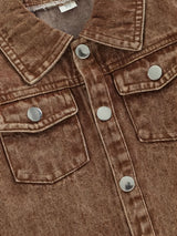 Toddler Boys Girls Outerwear Denim Jackets Button Down Jeans Coat Long Sleeve Shirt Top Fall Cowboy Clothes For 708.66inch-6Y