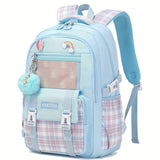 Aesthetic Backpack Set With Pencil Case, 15.6 Inch Laptop School Bag, Cute College Large Bookbag, Anti Theft Travel Daypack