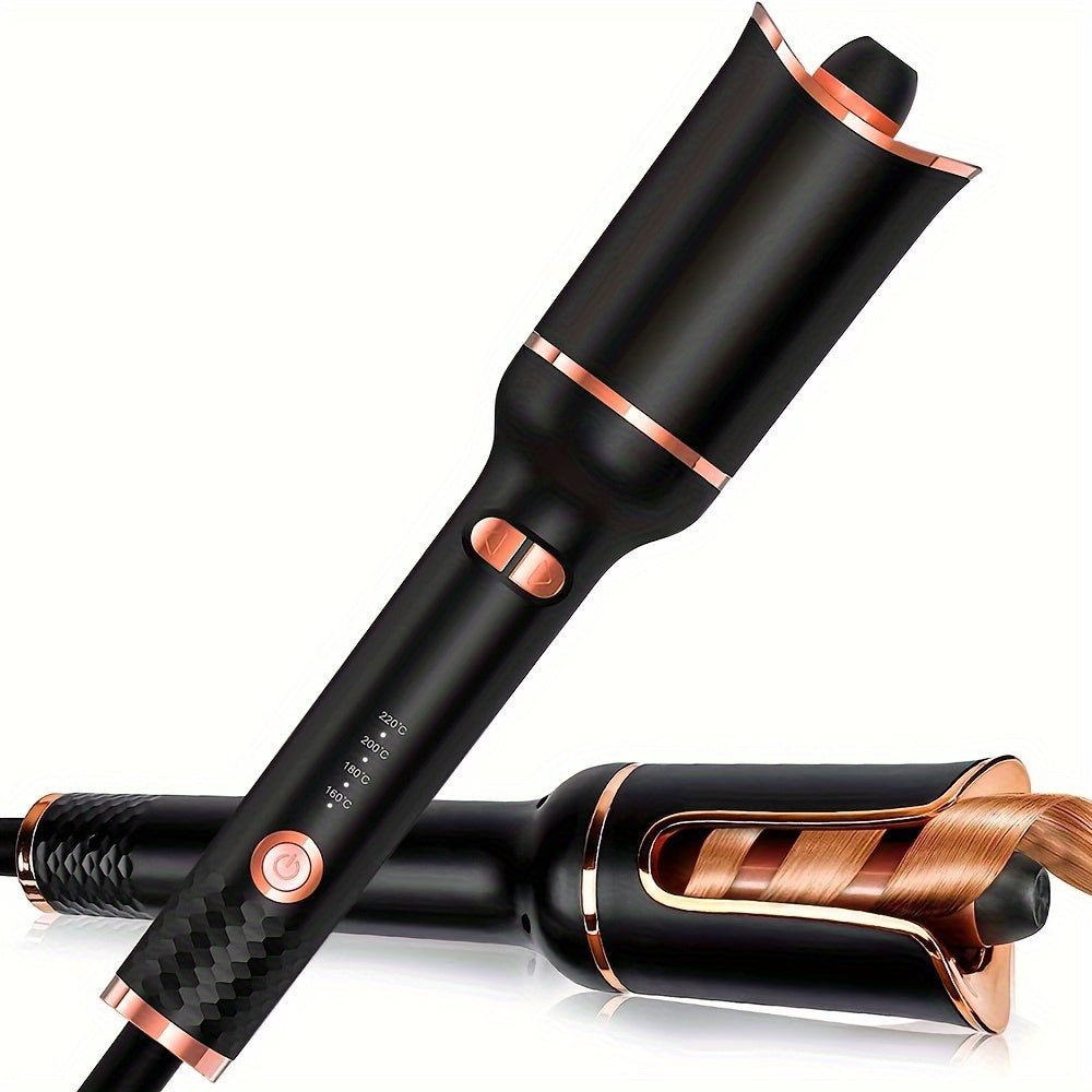 Ceramic Auto Hair Curler | Fast-Heating Rotating Wand | Efficient Styling Tool | Ideal Unisex Gift | US Plug