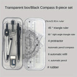 Compass And Ruler Set Drawing Tools, Drawing Rulers, Geometric Drawings, Triangle Plates, Stationery Sets, Rulers