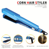 Titanium Professional Hair Straightener - High Temperature 470F Fast Heating with Wide Ceramic Plates for Salon-Quality Styling - Durable, Long-Lasting, and Easy to Use