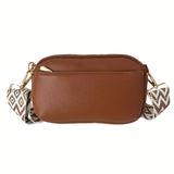 Mini Crossbody Bag For Women, Square Purse With Wide Shoulder Strap, Stylish PU Leather Shoulder Bag