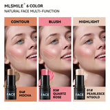 3-Piece Makeup Trio Set - Creamy Blush, Radiant Highlighter & Defined Contour - Waterproof, Long-Lasting Formula - Perfect Gift for Mothers Day & Beyond