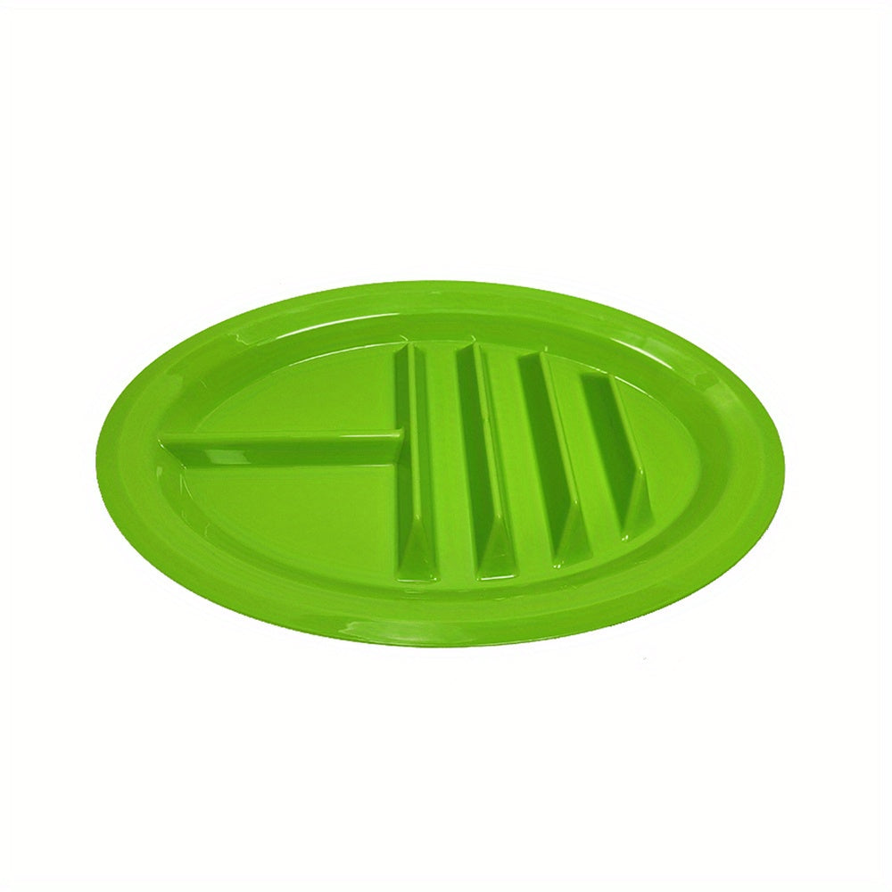 1pc/4pcs, Fiesta Serving Plates/Trays Set With Stand Up Holder For Soft And Hard Shell Tacos, Plastic, Use For Taco Nights And Bar, Microwave Safe