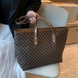 Large Capacity Tote Bag - Premium PU Leather, Spacious Shoulder Bag Design, Ample Space for Work, School Essentials - Stylish, Practical Choice for Women