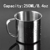 4pcs/10pcs 250ml Insulated Stainless Steel Mug Set - Durable, Portable, and Leak-Proof for Hot and Cold Beverages - Perfect for Camping, Picnics, Outdoor Adventures, and Daily Use