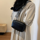 Mini Crossbody Bag For Women, Square Purse With Wide Shoulder Strap, Stylish PU Leather Shoulder Bag