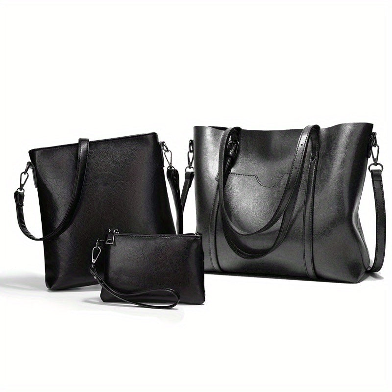 Luxurious Retro Tote Handbag - Women's Large Capacity Multi-Pocket Casual Shoulder Bag with Adjustable Strap, Perfect Mother's Day Gift - Soft, Stylish, and Spacious Purse for Ladies on Sale