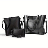 Luxurious Retro Tote Handbag - Women's Large Capacity Multi-Pocket Casual Shoulder Bag with Adjustable Strap, Perfect Mother's Day Gift - Soft, Stylish, and Spacious Purse for Ladies on Sale