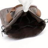 Large Capacity Canvas Tote Bag, Durable Lightweight Crossbody Bag, Casual Practical Commuter Bag