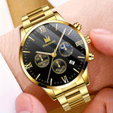 A Set Of 3 Stylish Stainless Steel Quartz Watches For Men, Perfect For Business, Leisure, And Sports. Comes With A Calendar Feature. Ideal As A Gift For Men.