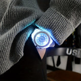 Trendy LED Glowing Watches Rhinestone Stubbed Silicone Watches Gift For Birthday Christmas Gift Accessories