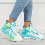 Women's Fashion Color Blocking Running Shoes - Non-Slip, Breathable, Shockproof Basketball Shoes for Comfort and Style!