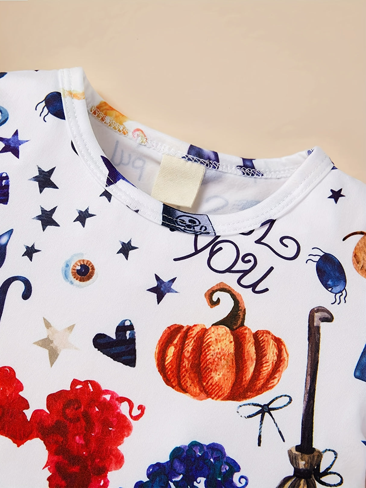 3pcs Baby Girl 1st Halloween Clothes Ruffle Sleeve T Shirt Top+Polka Dot Short+Headband Witch Costume Outfits