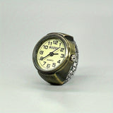 Vintage Mini Finger Ring Watch Roman Numeral Punk Quartz Watch Trendy Couple Finger Ring Watches Accessories