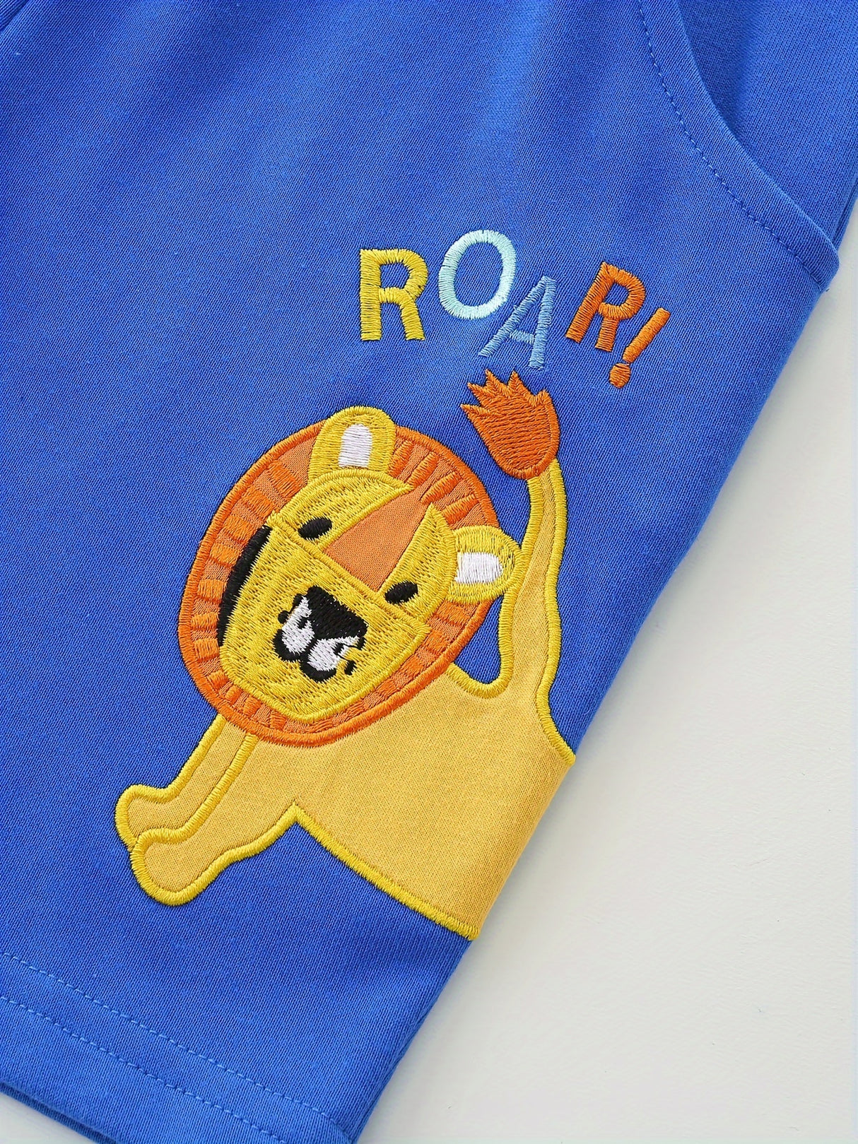 Toddler Boys Shorts 2 Piece Lion Animal Bird Graphic Cotton Casual Pants with Pockets Summer Outfit Kid Clothes