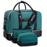Simple Large-capcity Travel Bag Sets, Lightweight Luggage Zipper Handbag, Portable Overnight Bag With Detachable Strap Unisex Bag For Daily Use