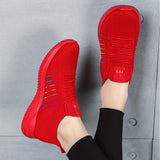 Womens Lightweight Lace Up Running Shoes - Fashionable Ventilated Striped Design - Durable Outdoor Walking Sneakers for Casual Daily Wear