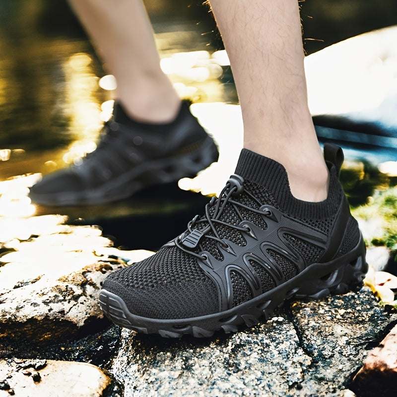 Women's Outdoor Hiking Sneakers, Lace Up Flat Sports Sneakers, Casual Yoga Fitness Workout Gym Running Shoes