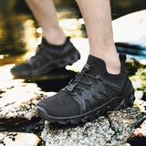 Women's Outdoor Hiking Sneakers, Lace Up Flat Sports Sneakers, Casual Yoga Fitness Workout Gym Running Shoes