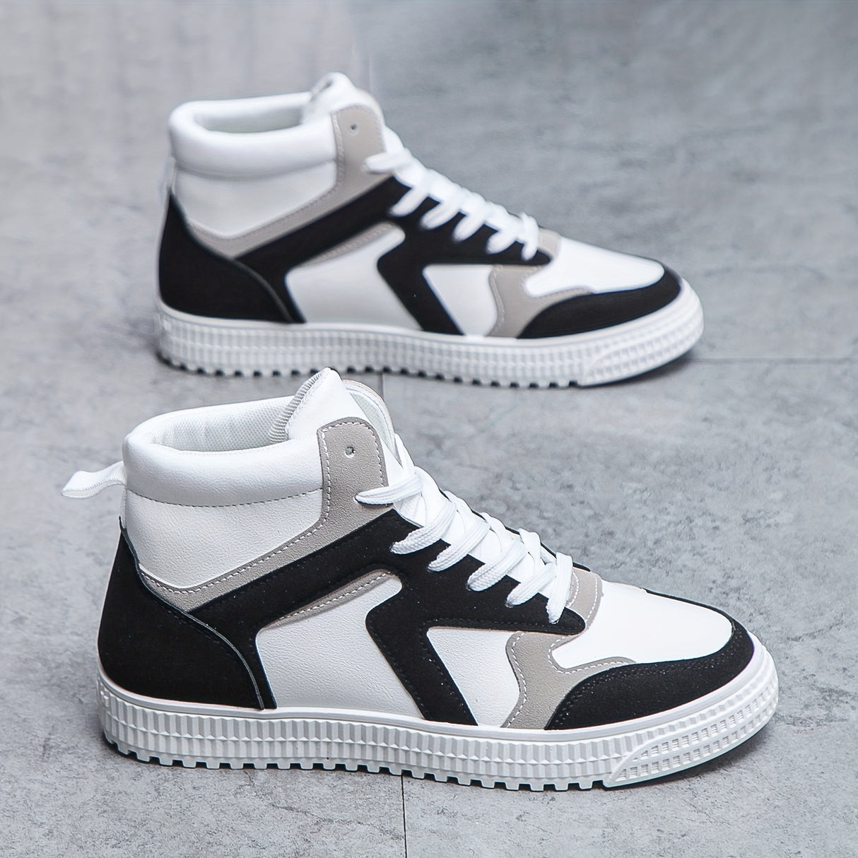Men's Minimalist Ankle Top Skate Shoes, Wear-resistant Non-Slip Casual Shoes For Youth